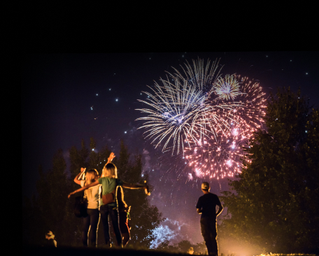 Средние батареи салютов